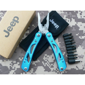 American Jeep blu color multifunctional combination pliers knife blue color UD06040